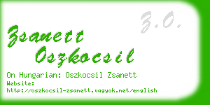 zsanett oszkocsil business card